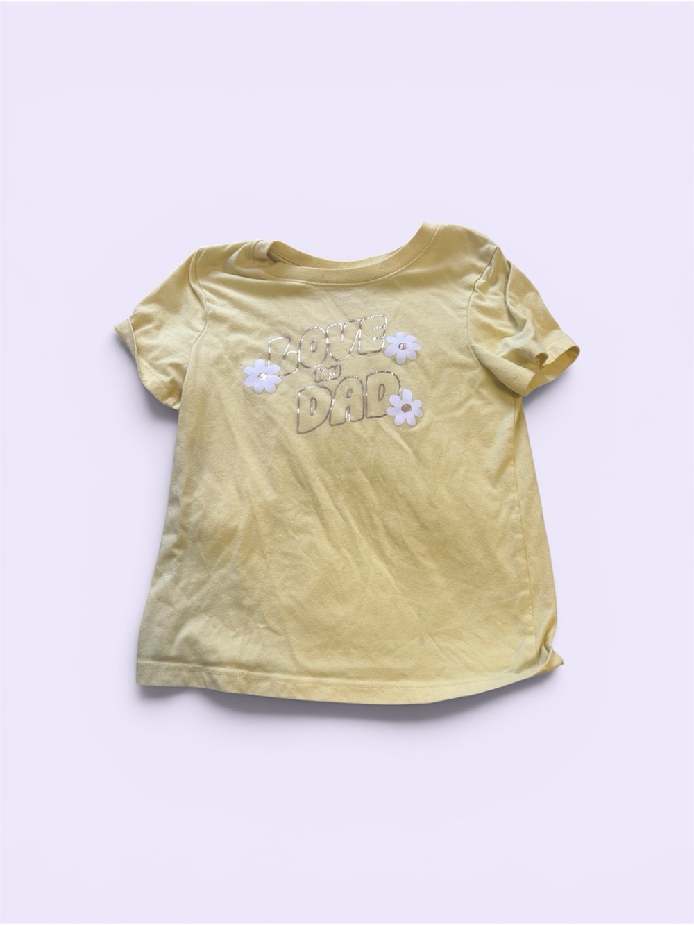 Bundle & save. 5T girls Yellow 'Love You Dad' Short Sleeve Tee